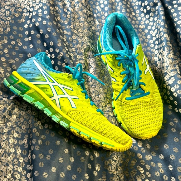 Women’s Asics Neon Gel Quantum 180 2 Running Shoes - Picture 1 of 5